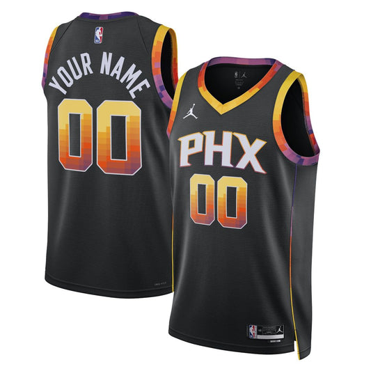 Phoenix Suns Jordan Brand Unisex 2022/23 Swingman Custom Jersey - Statement Edition - Black Official NBA Team Apparel Basketball Fan Gear