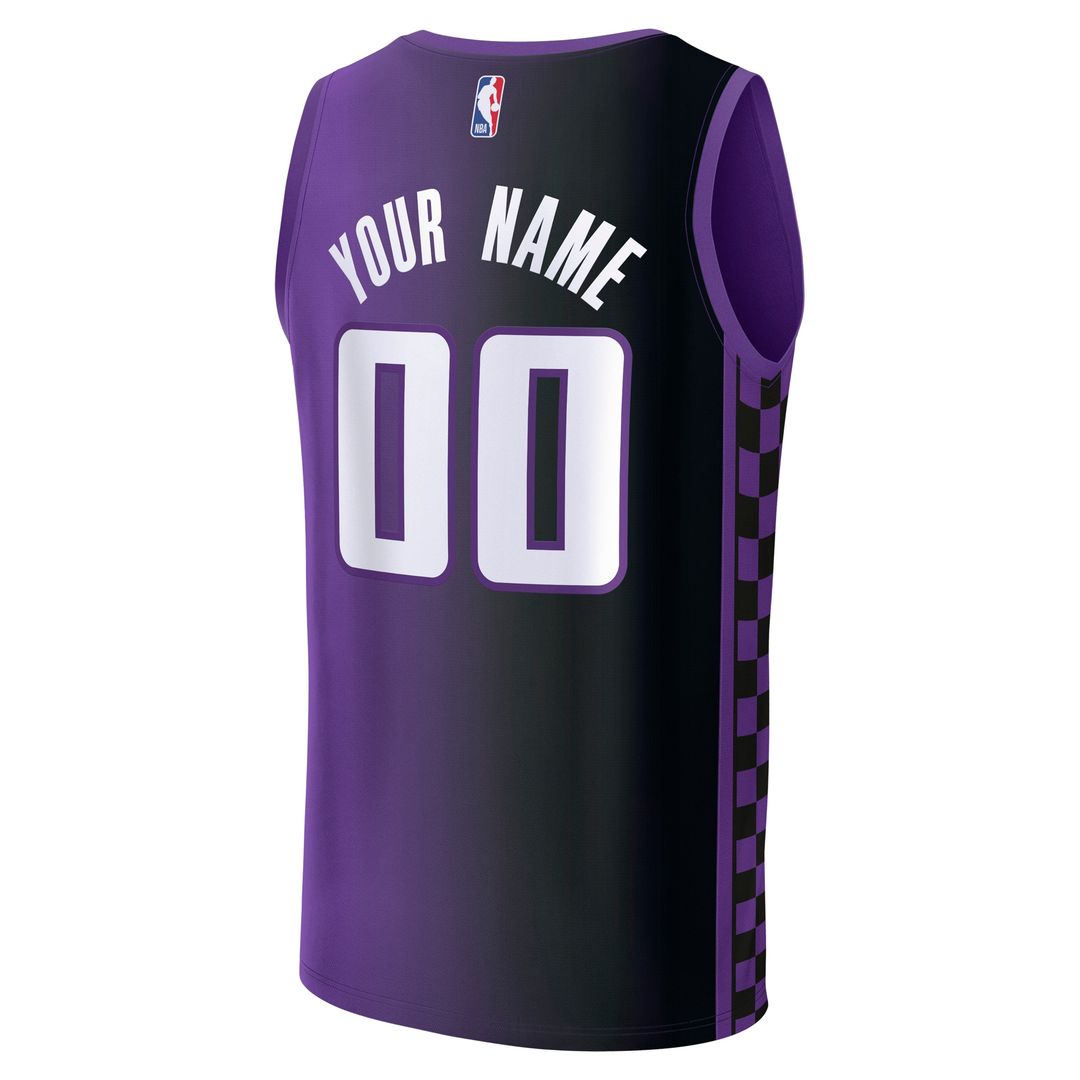 Sacramento Kings Fanatics Fast Break Custom Jersey - Statement Edition - Purple Official NBA Team Apparel Basketball Fan Gear