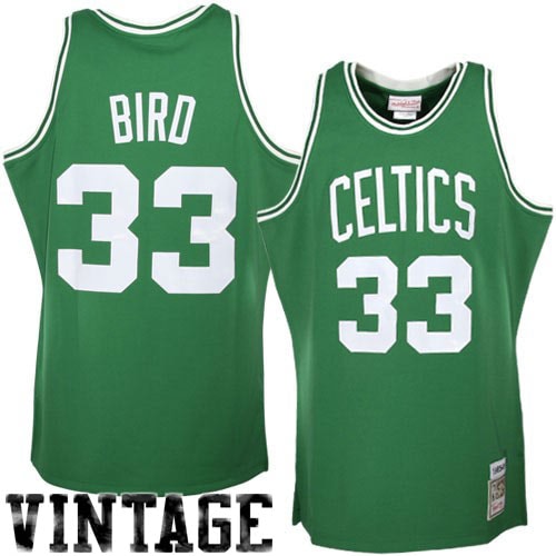 Larry Bird Boston Celtics Mitchell & Ness 1985/86 Hardwood Classics Authentic Jersey - Kelly Green Official NBA Team Apparel Basketball Fan Gear