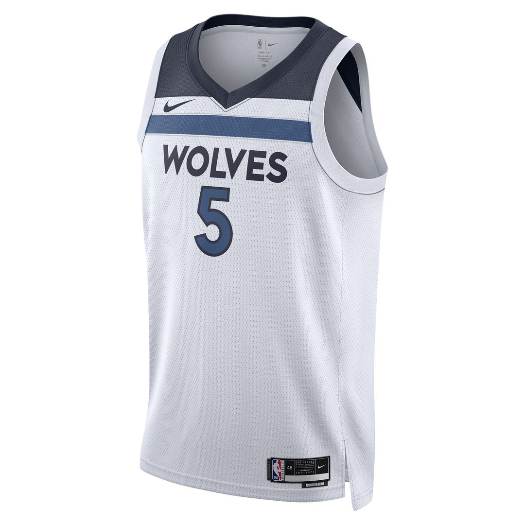 Anthony Edwards Minnesota Timberwolves Nike Unisex Swingman Jersey - Association Edition - White Official NBA Team Apparel Basketball Fan Gear