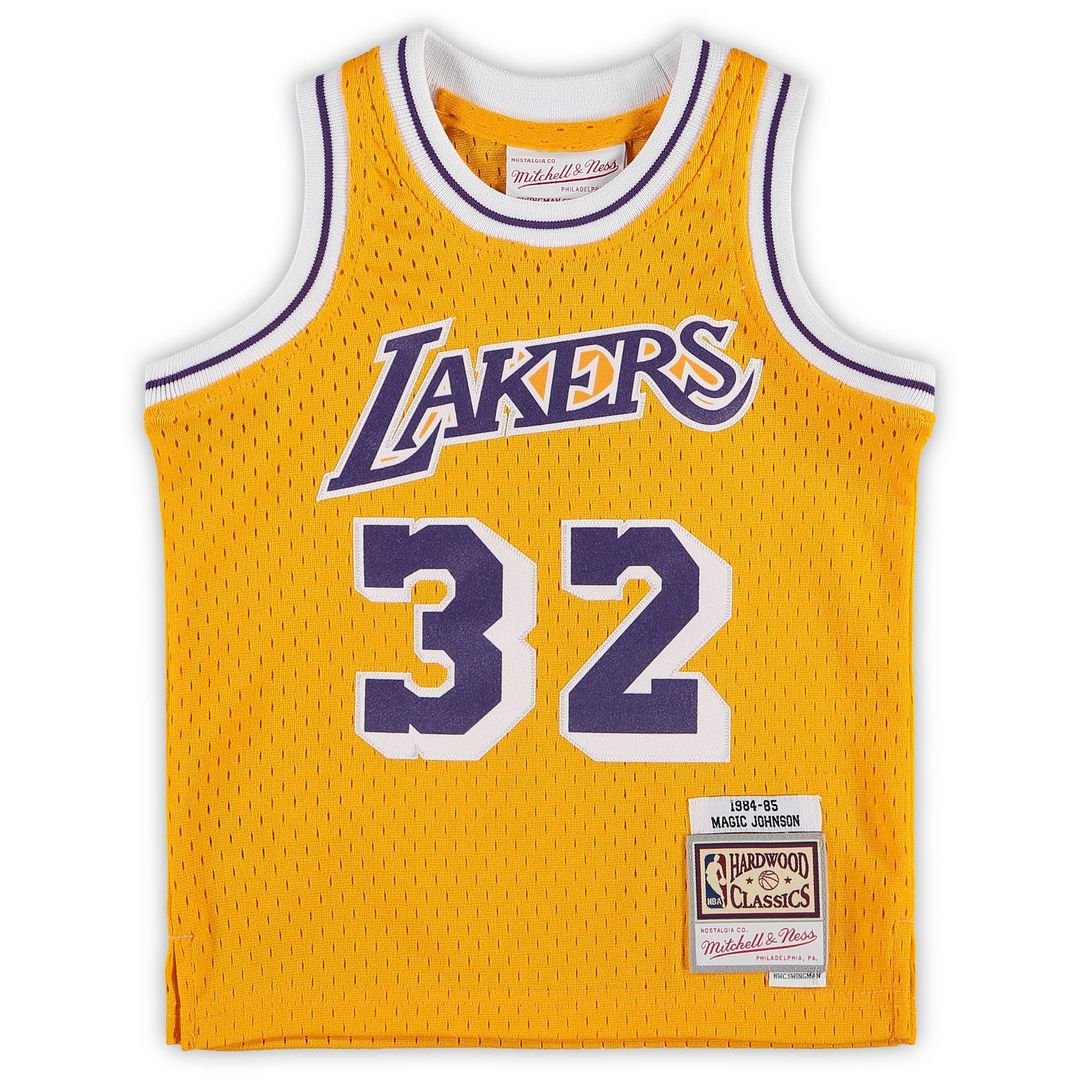 Magic Johnson Los Angeles Lakers Mitchell & Ness Infant Retired Player Jersey - Gold Official NBA Team Apparel Basketball Fan Gear