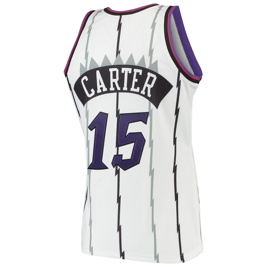 Vince Carter Toronto Raptors Mitchell & Ness 1998/99 Hardwood Classics Authentic Jersey - White Official NBA Team Apparel Basketball Fan Gear