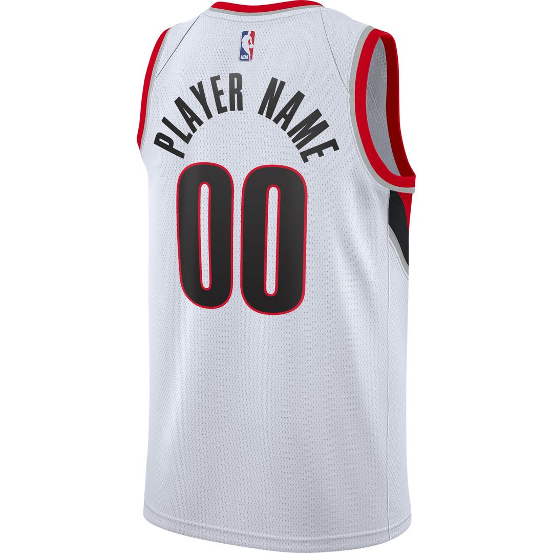 Portland Trail Blazers Nike 2020/21 Swingman Custom Jersey - Icon Edition - Black Official NBA Team Apparel Basketball Fan Gear