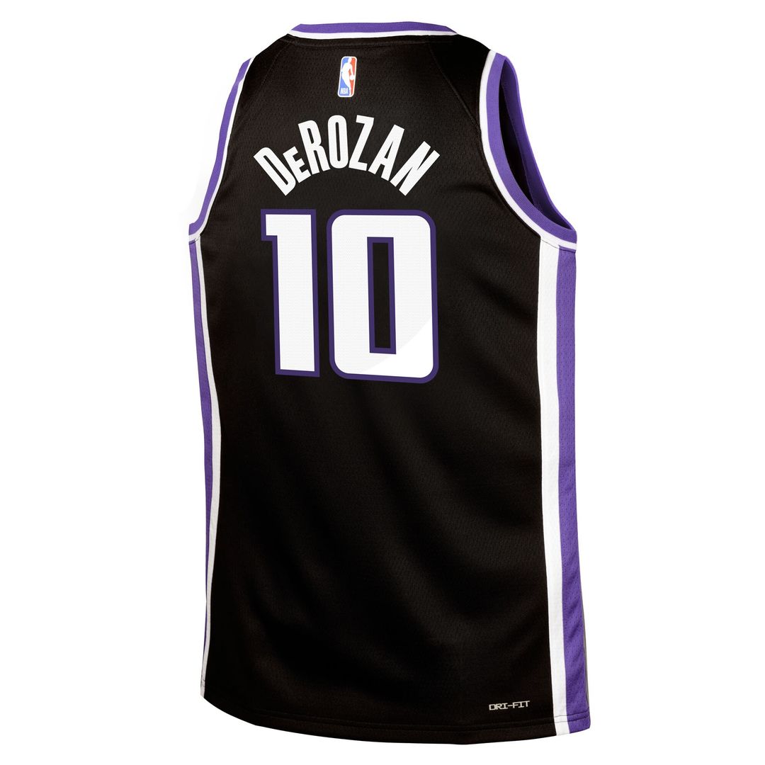 DeMar DeRozan Sacramento Kings Nike Youth Swingman Jersey - Icon Edition - Black Official NBA Team Apparel Basketball Fan Gear