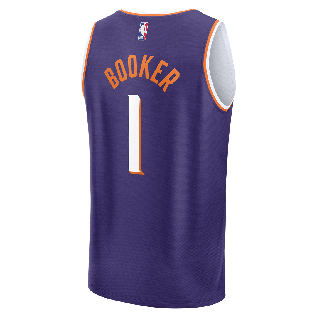 Devin Booker Phoenix Suns Fanatics Youth Fast Break Replica Player Jersey - Icon Edition - Purple Official NBA Team Apparel Basketball Fan Gear