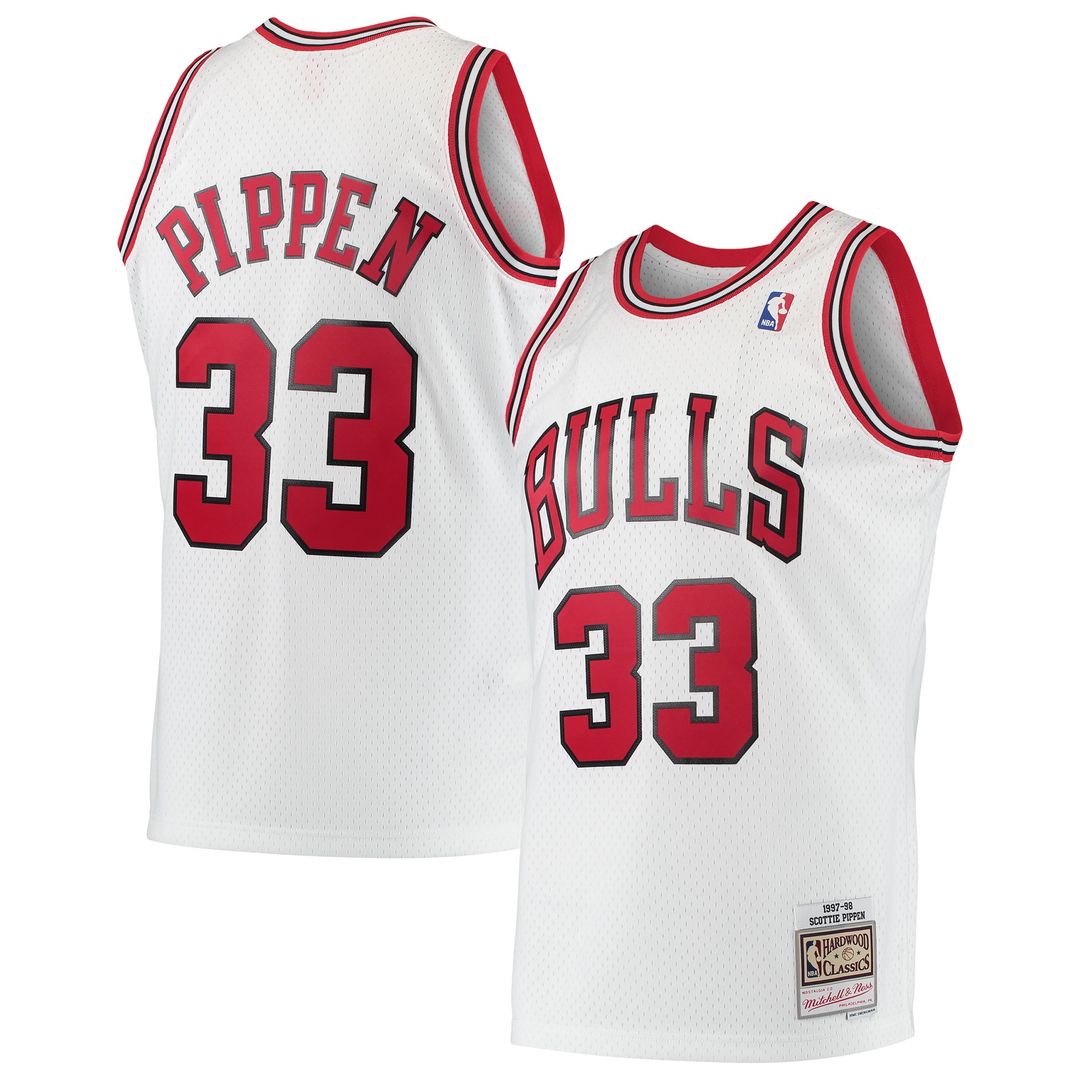 Scottie Pippen Chicago Bulls Mitchell & Ness 1997/98 Hardwood Classics Swingman Jersey - Black Official NBA Team Apparel Basketball Fan Gear