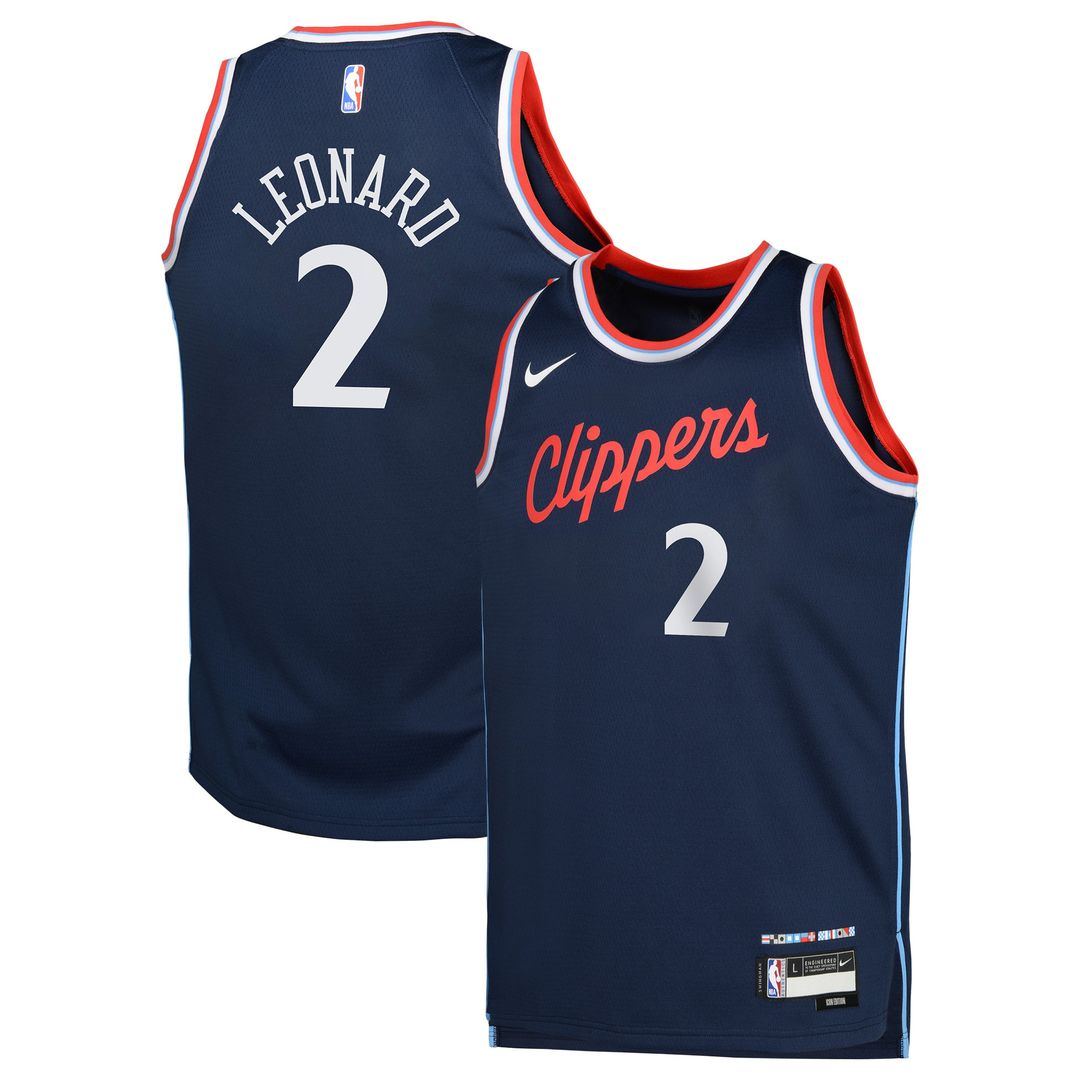 Kawhi Leonard LA Clippers Nike Youth Swingman Jersey - Icon Edition - Royal Official NBA Team Apparel Basketball Fan Gear