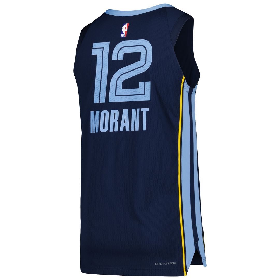 Ja Morant Memphis Grizzlies Nike Authentic Jersey - Icon Edition - Navy Official NBA Team Apparel Basketball Fan Gear