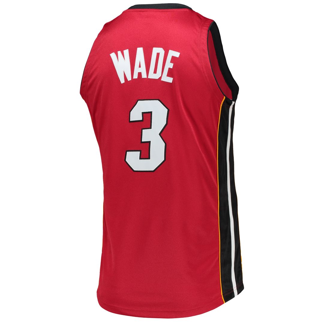 Dwyane Wade Miami Heat Mitchell & Ness 2005-06 Hardwood Classics Authentic Jersey - Red Official NBA Team Apparel Basketball Fan Gear