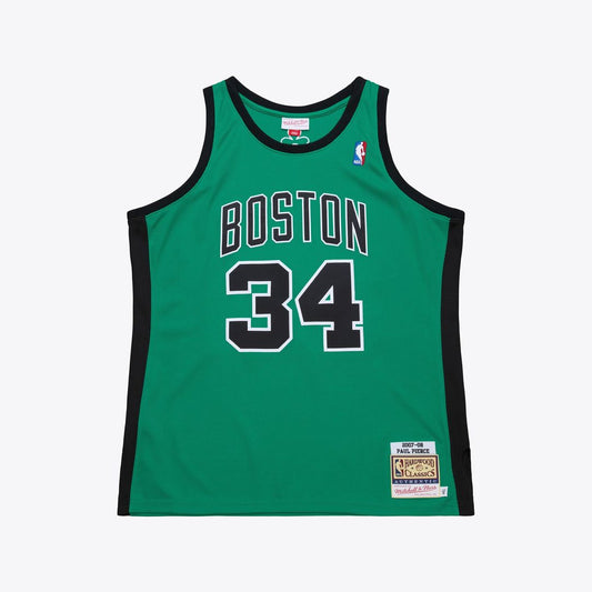 Paul Pierce Boston Celtics Mitchell & Ness 2007-08 Hardwood Classics Authentic Jersey - Kelly Green Official NBA Team Apparel Basketball Fan Gear