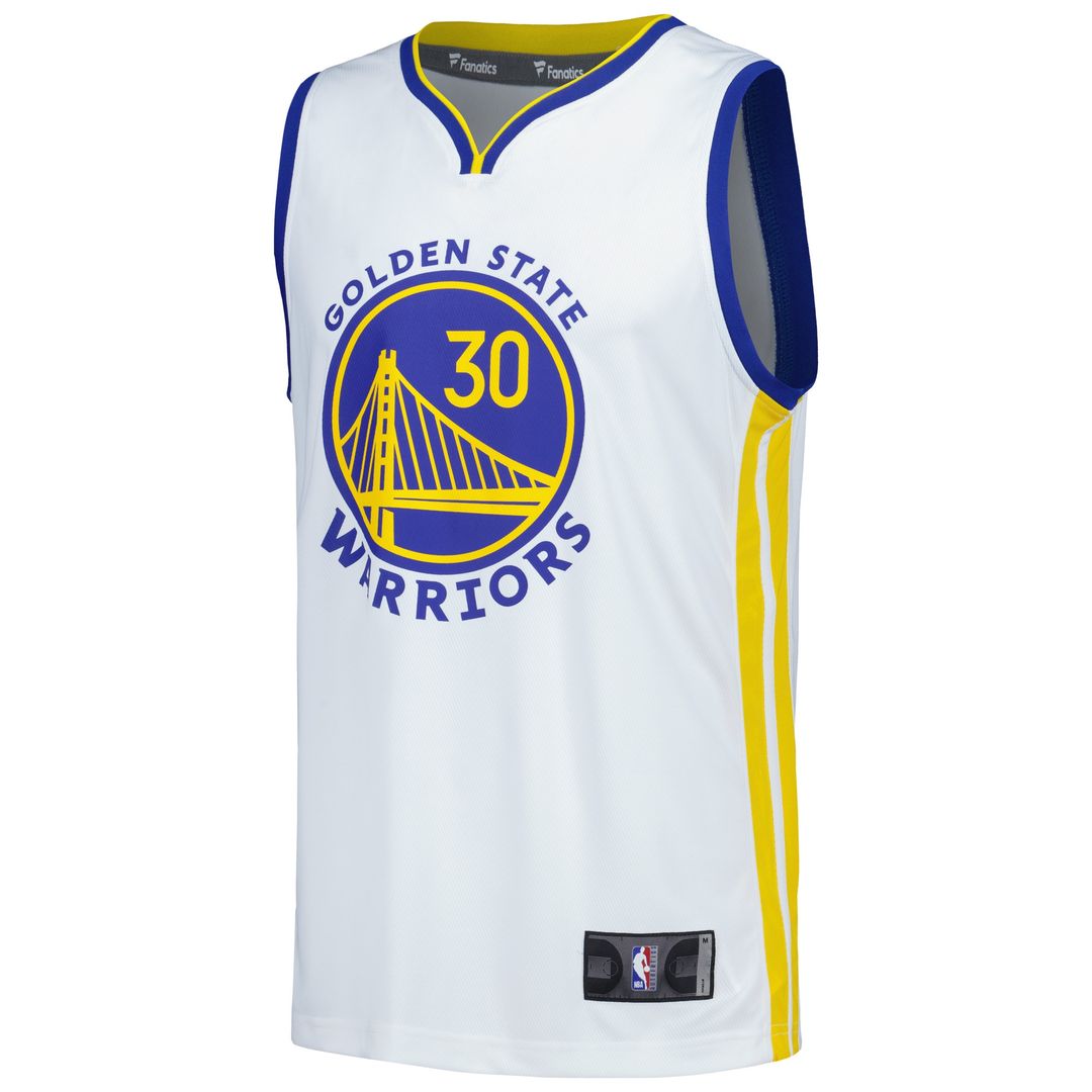 Stephen Curry Golden State Warriors Fanatics Fast Break Replica Player Jersey - Association Edition - White Official NBA Team Apparel Basketball Fan G