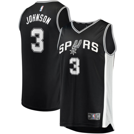Keldon Johnson San Antonio Spurs Fanatics Fast Break Replica Jersey Black - Icon Edition Official NBA Team Apparel Basketball Fan Gear