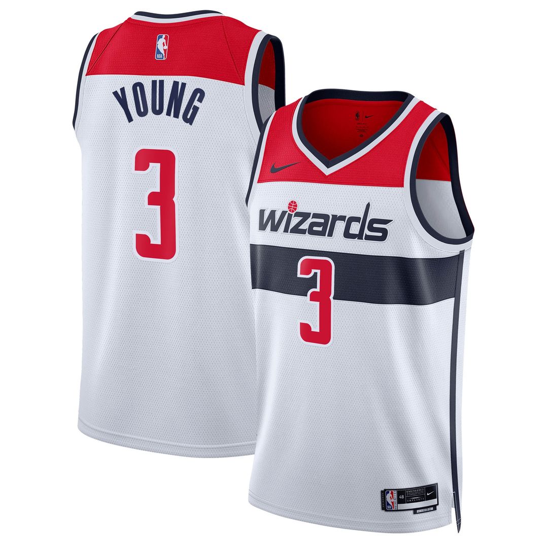 Trae Young Washington Wizards Nike Unisex Swingman Jersey - Association Edition - White Official NBA Team Apparel Basketball Fan Gear
