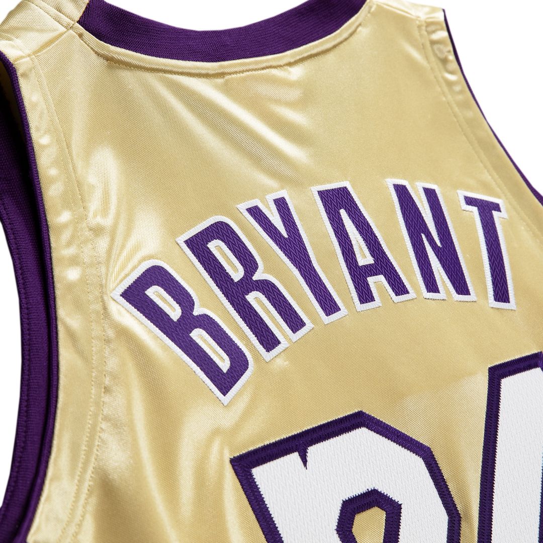 Kobe Bryant Los Angeles Lakers Mitchell & Ness Hall of Fame Class of 2020 #24 Authentic Hardwood Classics Jersey - Gold Official NBA Team Apparel Bask