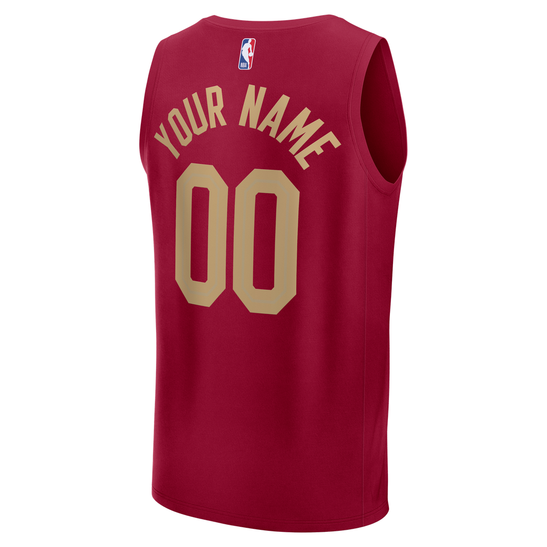 Cleveland Cavaliers Fanatics Youth Fastbreak Custom Jersey - Association Edition - White Official NBA Team Apparel Basketball Fan Gear
