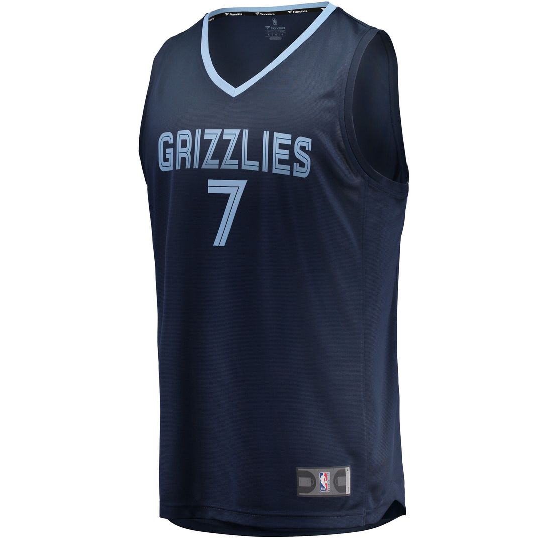 Santi Aldama Memphis Grizzlies Fanatics Fast Break Replica Jersey - Icon Edition - Navy Official NBA Team Apparel Basketball Fan Gear
