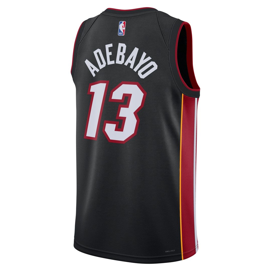 Bam Adebayo Miami Heat Nike Unisex Swingman Jersey - Icon Edition - Black Official NBA Team Apparel Basketball Fan Gear