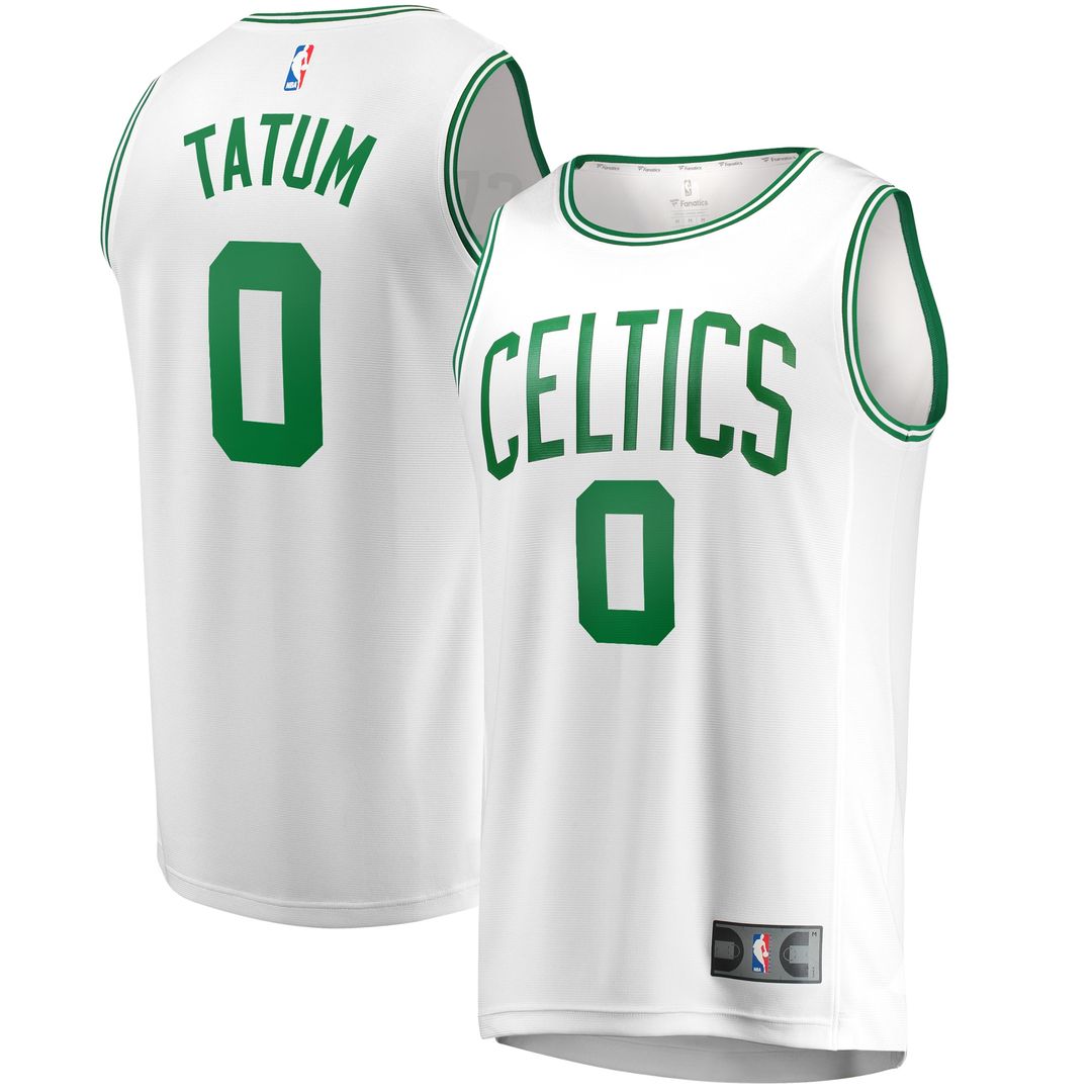 Jayson Tatum Boston Celtics Fanatics Fast Break Replica Away Jersey White - Association Edition Official NBA Team Apparel Basketball Fan Gear