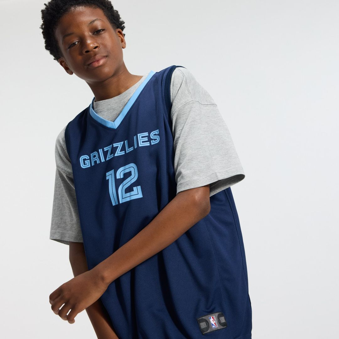 Ja Morant Memphis Grizzlies Fanatics Youth Fast Break Replica Player Jersey - Icon Edition - Navy Official NBA Team Apparel Basketball Fan Gear