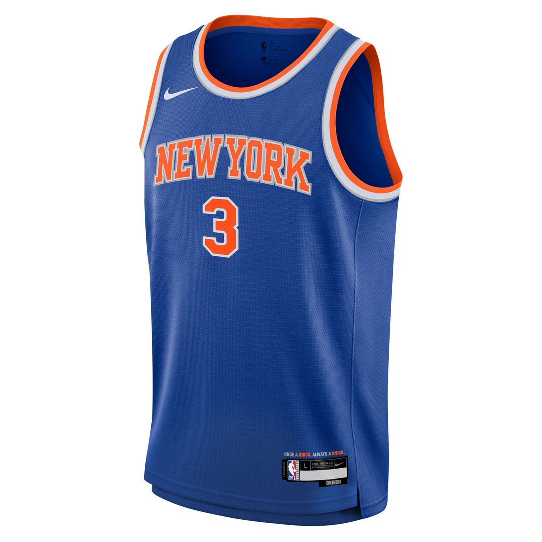 Josh Hart New York Knicks Nike Youth Swingman Jersey - Icon Edition - Blue Official NBA Team Apparel Basketball Fan Gear