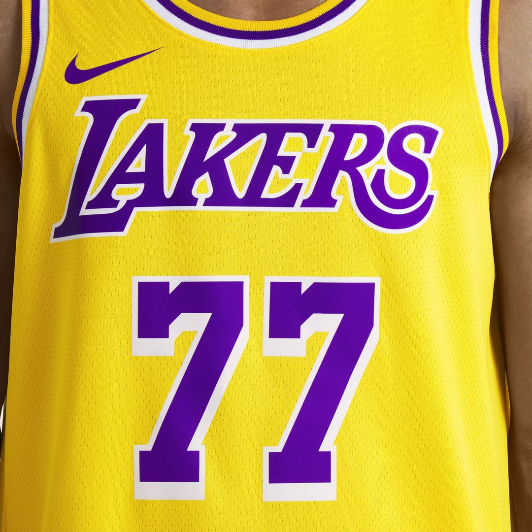 Luka Dončić Los Angeles Lakers Nike Unisex Swingman Jersey - Icon Edition - Gold Official NBA Team Apparel Basketball Fan Gear