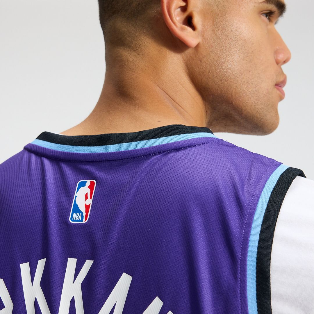 Lauri Markkanen Utah Jazz Fanatics Fast Break Replica Jersey - Icon Edition - Purple Official NBA Team Apparel Basketball Fan Gear