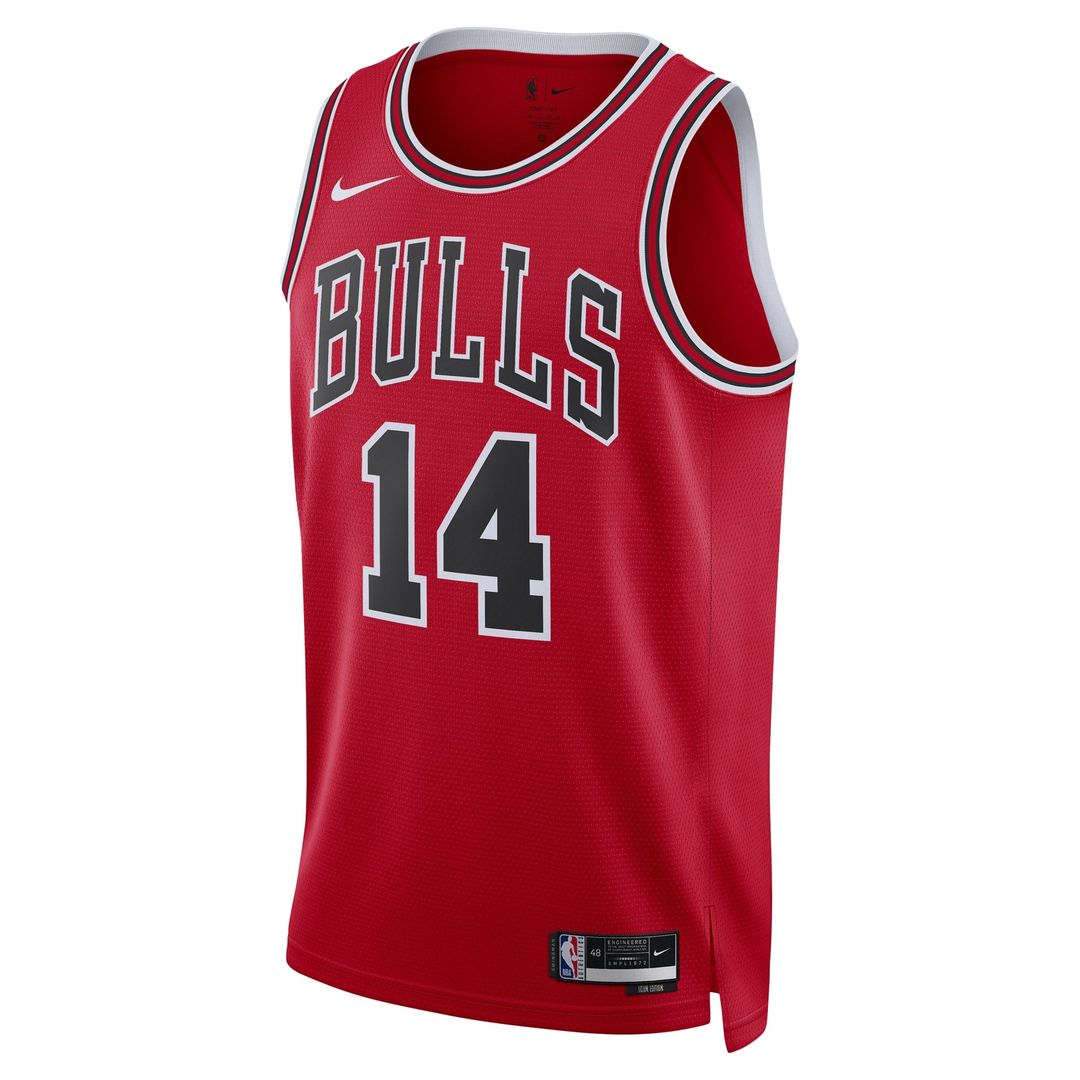 Matas Buzelis Chicago Bulls Nike Unisex Swingman Player Jersey - Icon Edition - Red Official NBA Team Apparel Basketball Fan Gear