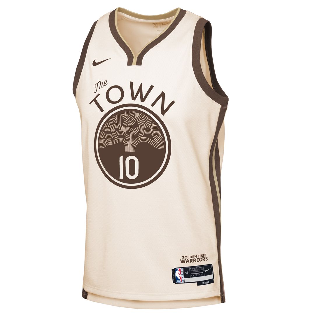 Jimmy Butler III Golden State Warriors Nike Youth 2025/26 City Edition Swingman Jersey - Tan Official NBA Team Apparel Basketball Fan Gear