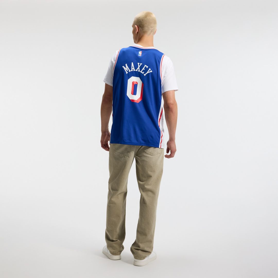 Tyrese Maxey Philadelphia 76ers Fanatics Fast Break Replica Player Jersey - Icon Edition - Royal Official NBA Team Apparel Basketball Fan Gear