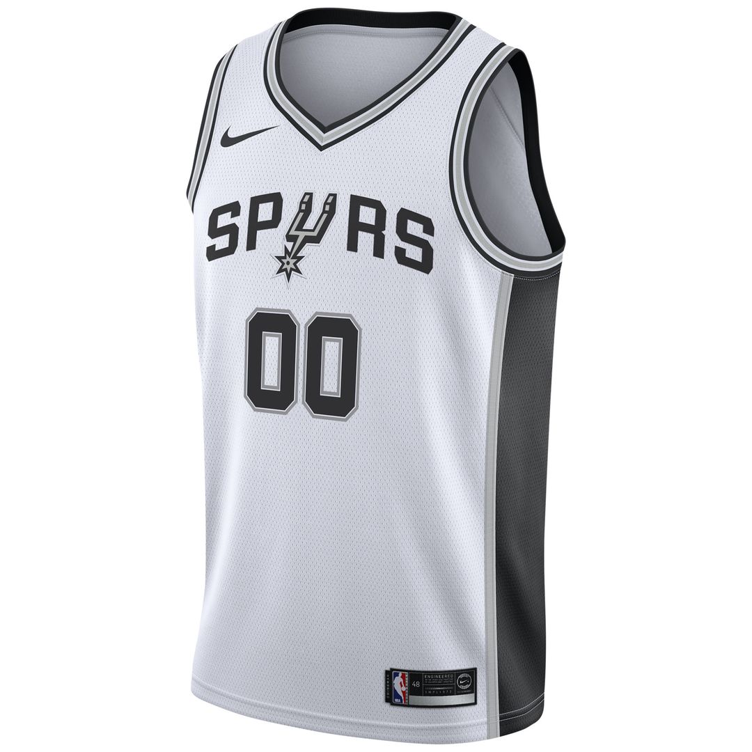 San Antonio Spurs Nike 2020/21 Swingman Custom Jersey - Association Edition - White Official NBA Team Apparel Basketball Fan Gear
