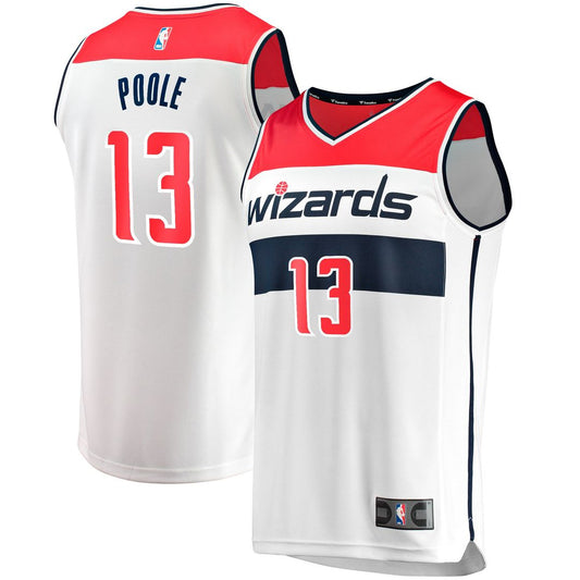 Jordan Poole Washington Wizards Fanatics Youth Fast Break Player Jersey - Association Edition - White Official NBA Team Apparel Basketball Fan Gear