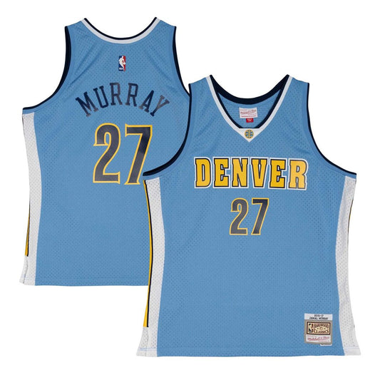 Jamal Murray Denver Nuggets Mitchell & Ness 2016/17 Throwback Swingman Jersey - Powder Blue Official NBA Team Apparel Basketball Fan Gear