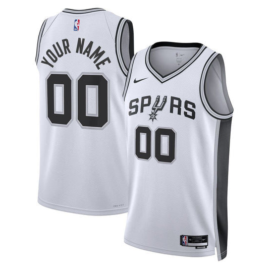 San Antonio Spurs Nike Unisex Swingman Custom Jersey White - Association Edition Official NBA Team Apparel Basketball Fan Gear