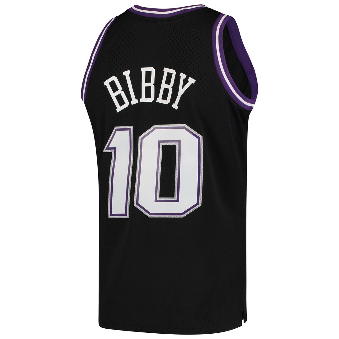 Mike Bibby Sacramento Kings Mitchell & Ness Hardwood Classics Swingman Jersey - Black Official NBA Team Apparel Basketball Fan Gear