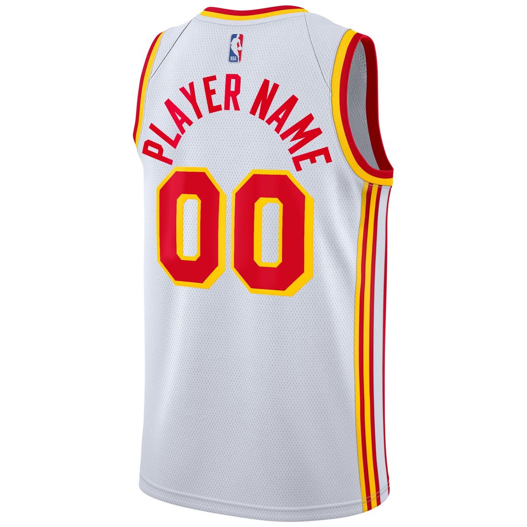 Atlanta Hawks Nike 2020/21 Swingman Custom Jersey - Icon Edition - Red Official NBA Team Apparel Basketball Fan Gear
