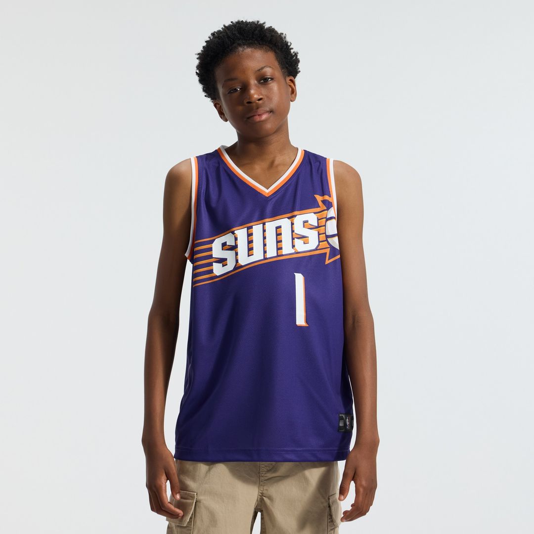 Devin Booker Phoenix Suns Fanatics Youth Fast Break Replica Player Jersey - Icon Edition - Purple Official NBA Team Apparel Basketball Fan Gear