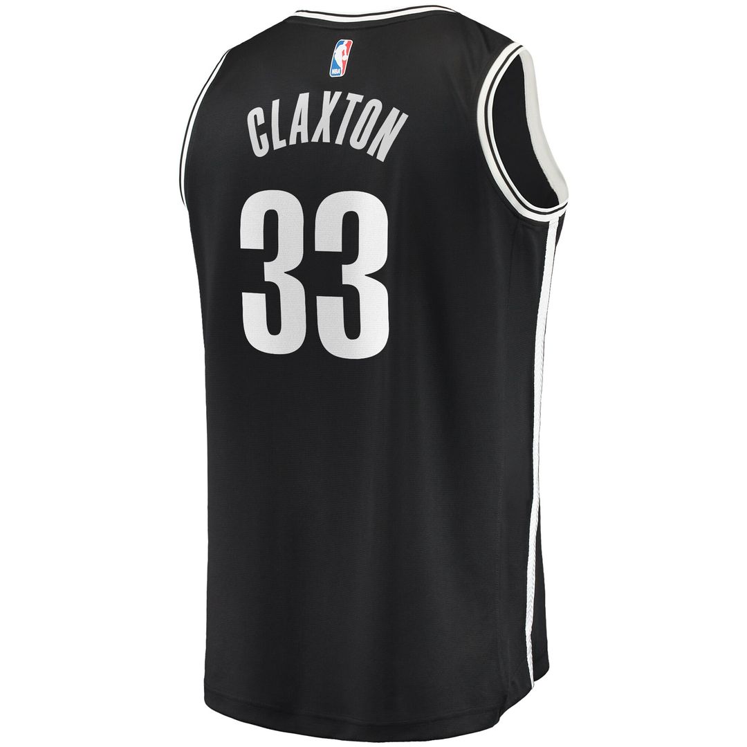 Nicolas Claxton Brooklyn Nets Fanatics Fast Break Player Jersey - Icon Edition - Black Official NBA Team Apparel Basketball Fan Gear