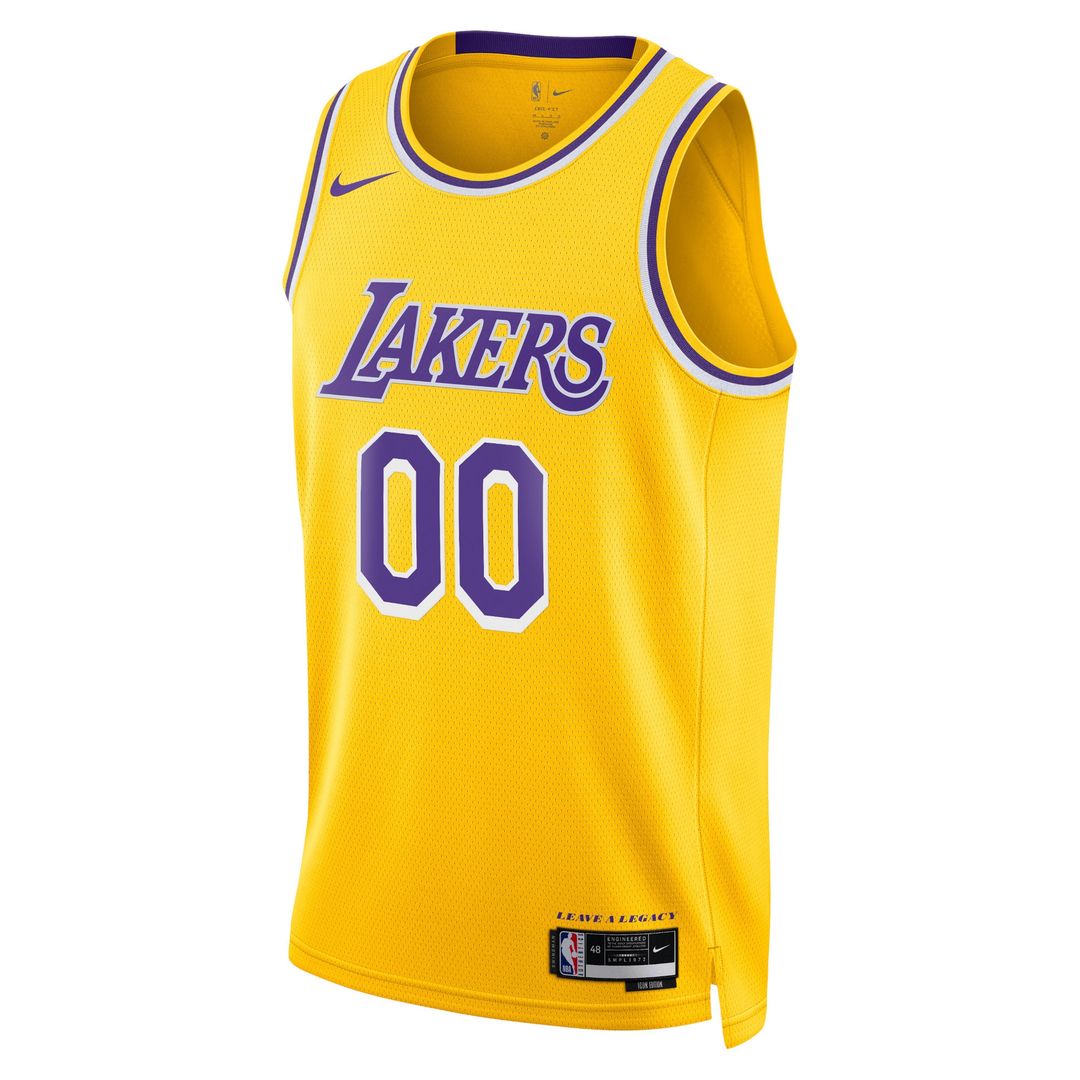 Los Angeles Lakers Nike Unisex Swingman Custom Jersey Gold - Icon Edition Official NBA Team Apparel Basketball Fan Gear