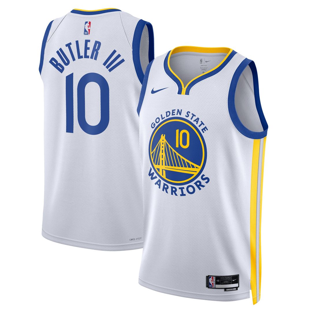 Jimmy Butler Golden State Warriors Nike Unisex Swingman Jersey - Association Edition - White Official NBA Team Apparel Basketball Fan Gear