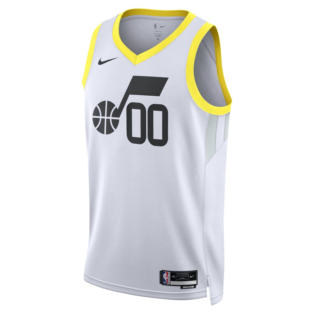 Utah Jazz Nike Unisex Swingman Custom Jersey White - Association Edition Official NBA Team Apparel Basketball Fan Gear