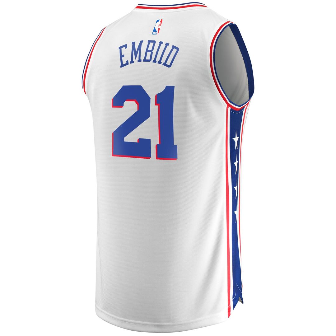 Joel Embiid Philadelphia 76ers Fanatics Fast Break Replica Player Jersey - Icon Edition - Royal Official NBA Team Apparel Basketball Fan Gear