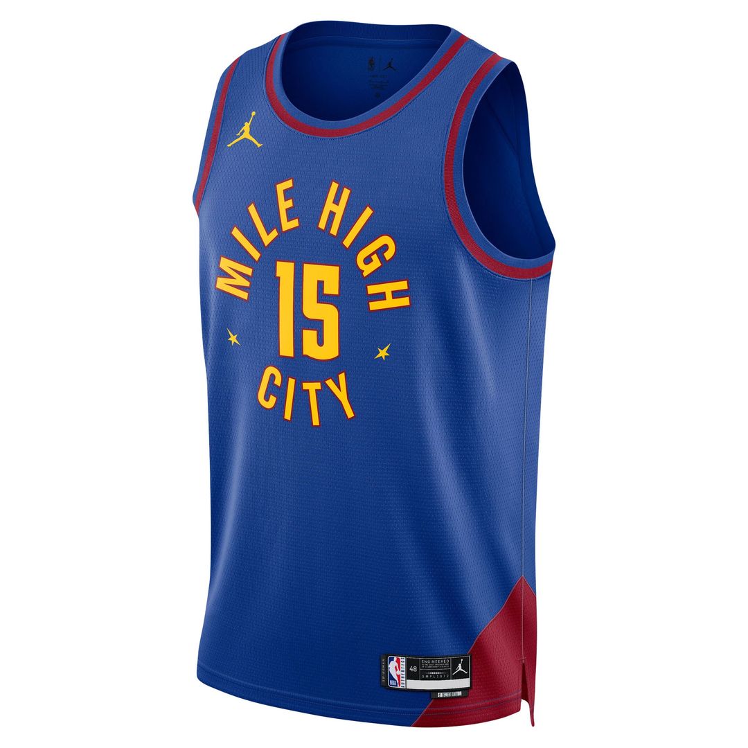 Nikola Jokic Denver Nuggets Jordan Brand Unisex Swingman Jersey - Statement Edition - Blue Official NBA Team Apparel Basketball Fan Gear