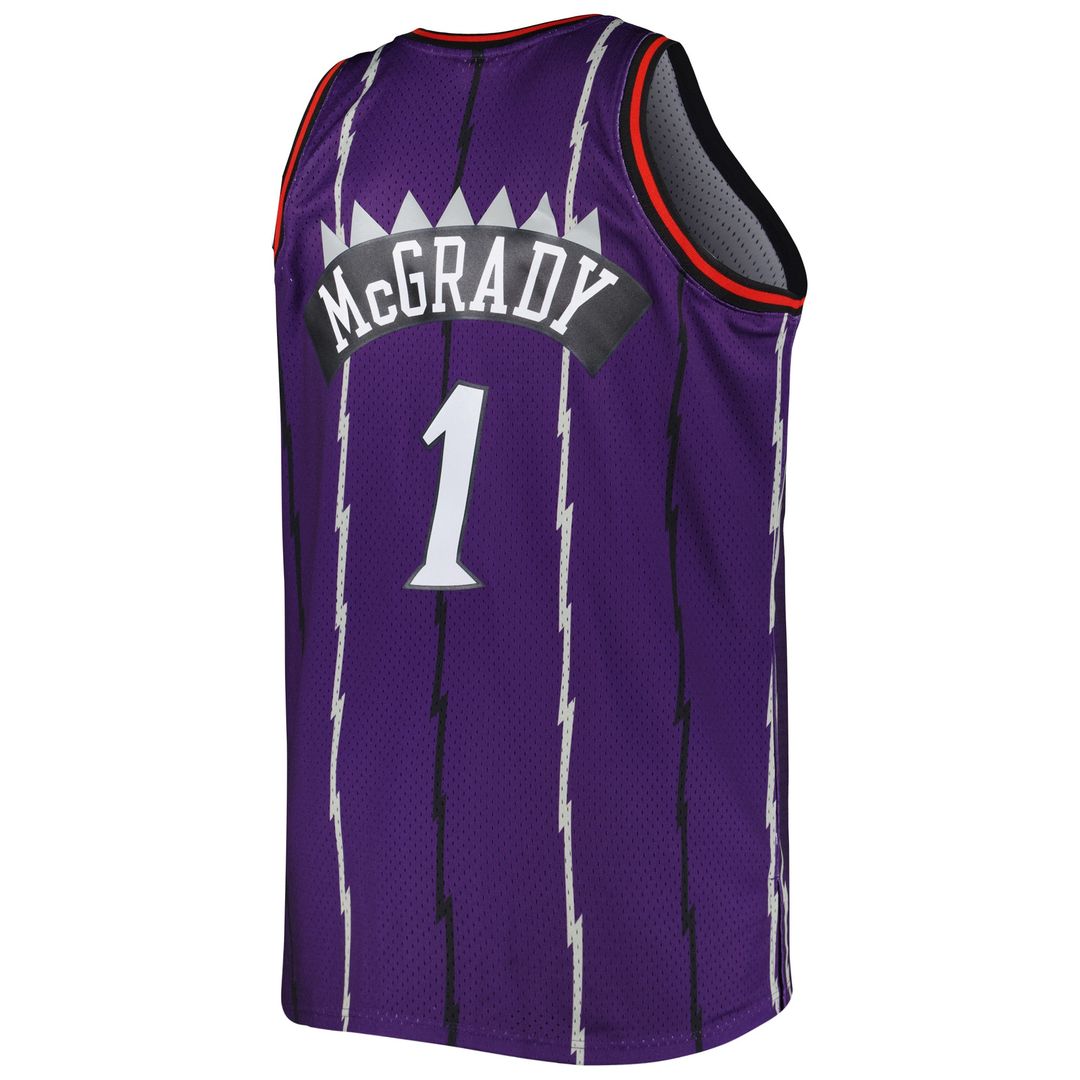 Tracy McGrady Toronto Raptors Mitchell & Ness Big & Tall Hardwood Classics 1998/99 Swingman Jersey - Purple Official NBA Team Apparel Basketball Fan G