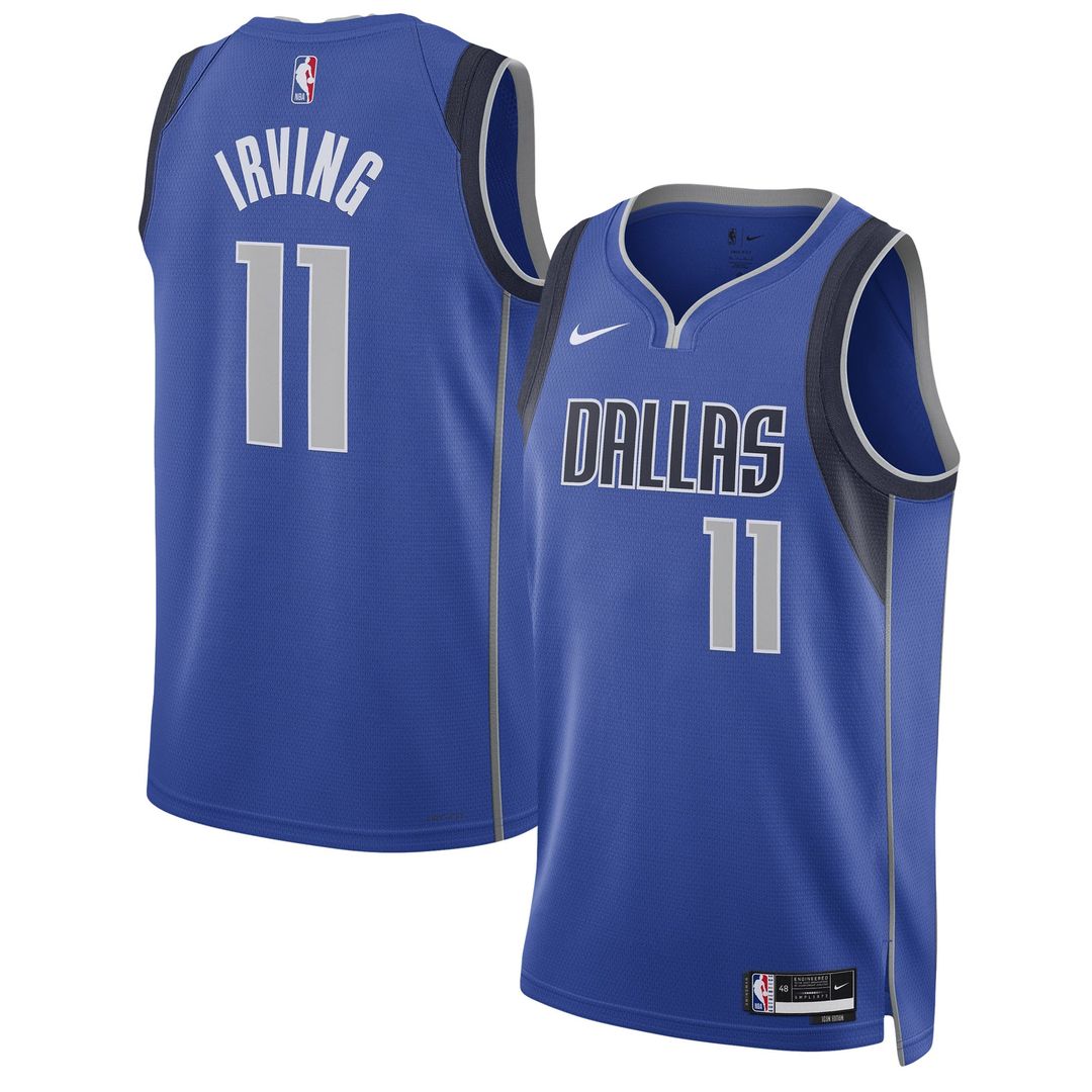 Kyrie Irving Dallas Mavericks Nike Unisex Swingman Jersey - Icon Edition - Blue Official NBA Team Apparel Basketball Fan Gear