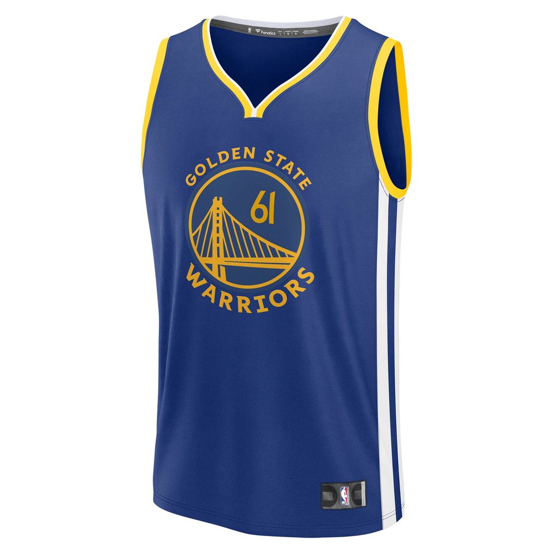 Pat Spencer Golden State Warriors Fanatics Fast Break Replica Player Jersey - Icon Edition - Royal Official NBA Team Apparel Basketball Fan Gear