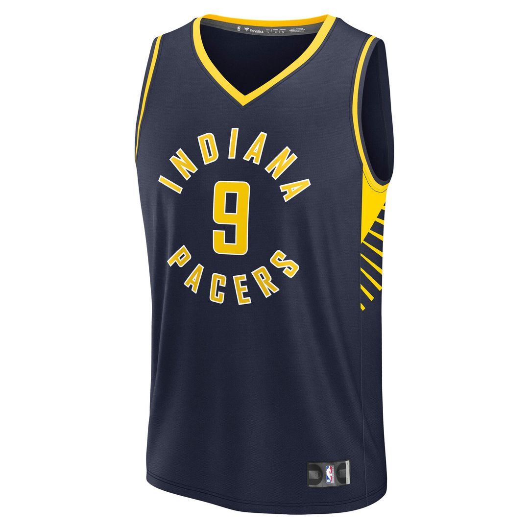 T.J. McConnell Indiana Pacers Fanatics Fast Break Replica Jersey - Navy - Icon Edition Official NBA Team Apparel Basketball Fan Gear