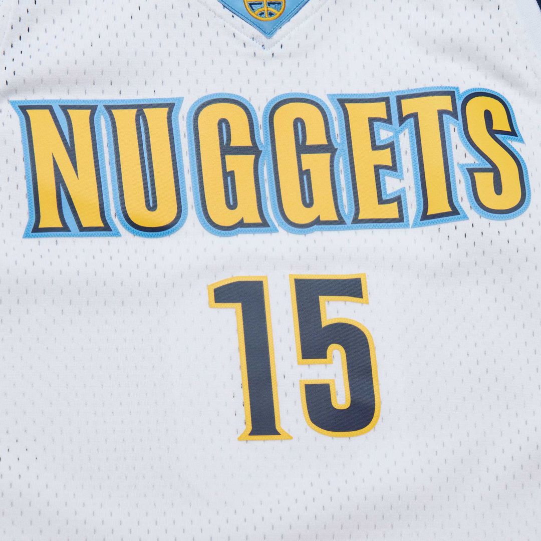 Nikola Jokic Denver Nuggets Mitchell & Ness 2016/17 Throwback Swingman Jersey - White Official NBA Team Apparel Basketball Fan Gear
