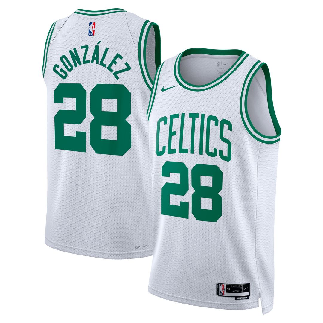 Hugo González Boston Celtics Nike Unisex Swingman Jersey - Association Edition - White Official NBA Team Apparel Basketball Fan Gear