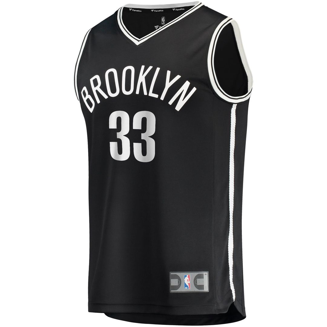 Nicolas Claxton Brooklyn Nets Fanatics Fast Break Player Jersey - Icon Edition - Black Official NBA Team Apparel Basketball Fan Gear