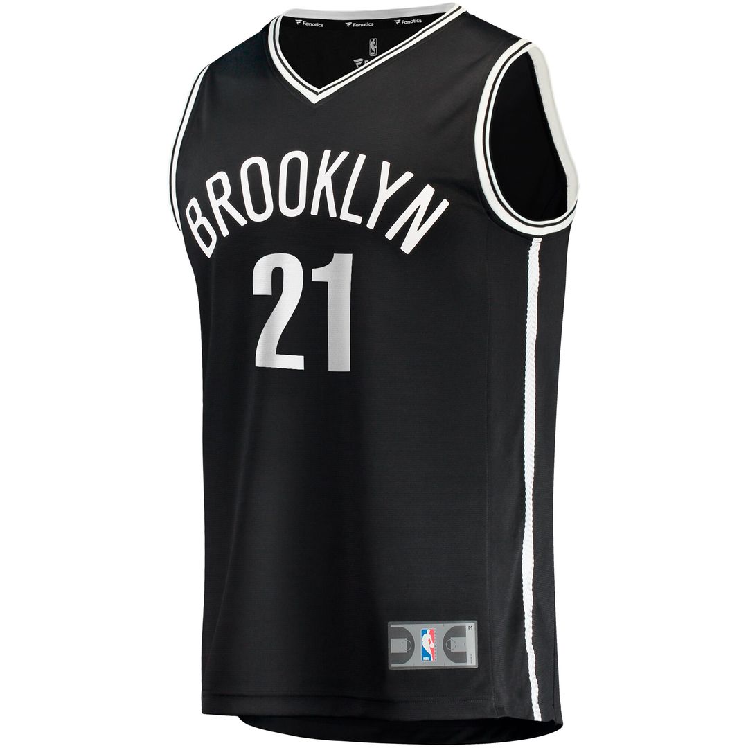 Noah Clowney Brooklyn Nets Fanatics Fast Break Replica Jersey - Icon Edition - Black Official NBA Team Apparel Basketball Fan Gear